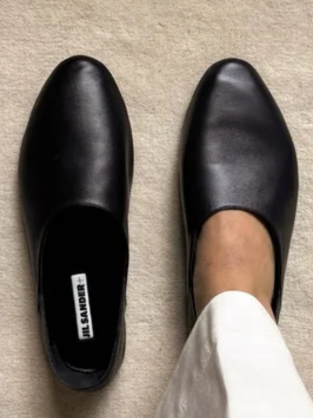 Jil Sander Sabor Leather Flats